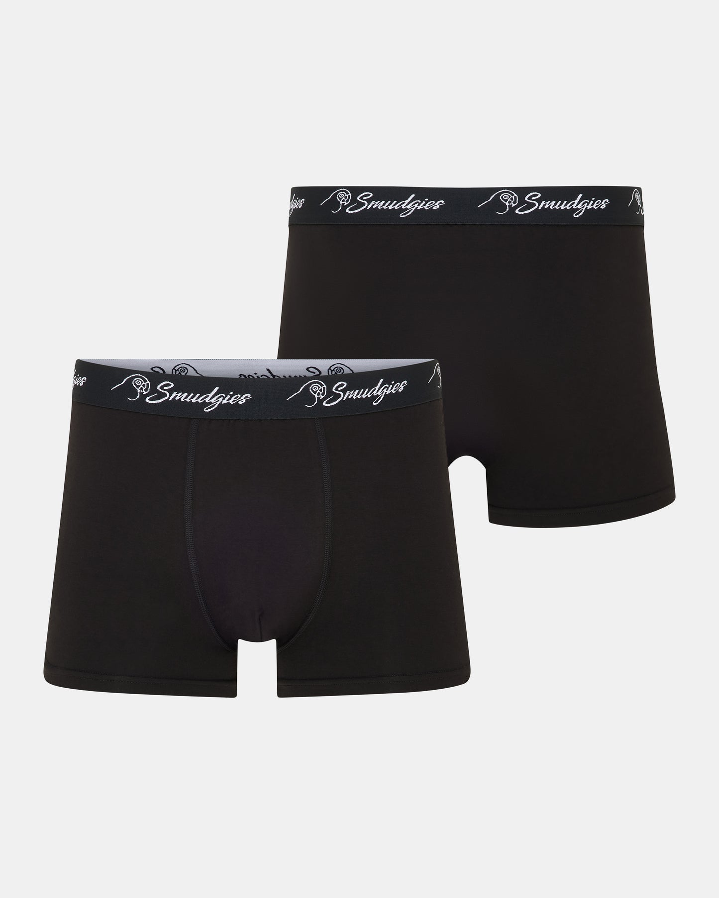 Smudgies Premium Midweight Bamboo Boxer Short, Black - Single