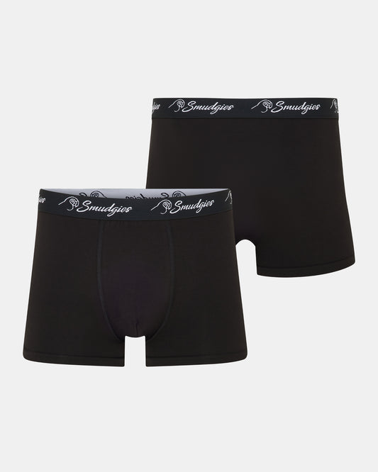 Smudgies Premium Midweight Bamboo Boxer Short, Black - Single