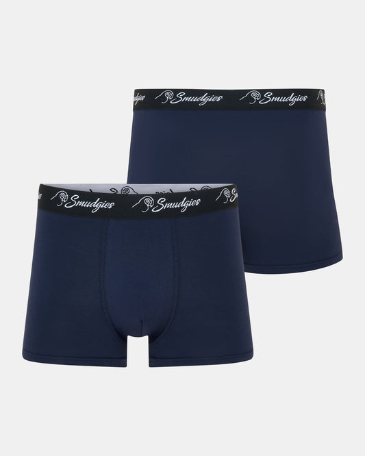 Smudgies Premium Midweight Bamboo Boxer Short, Midnight, Single